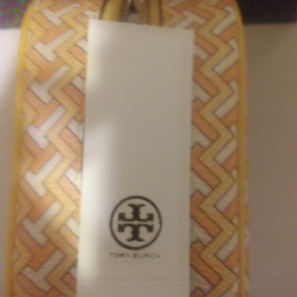 Tory Burch t zigzag cosmetic,misc bag - Picture 4 of 8